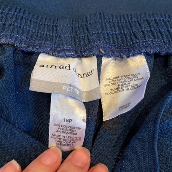 Alfred Dunner blue pants 18P - Picture 2 of 4